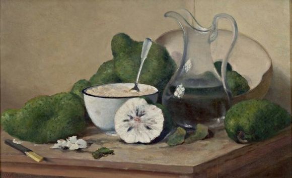 Francisco Oller - Bodegon Guanabanas