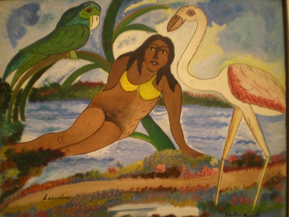 Hector Hyppolite - The Siren  - 1946, American Folk art, Milwaukee Museum of Art, Milwaukee, Wisconsin